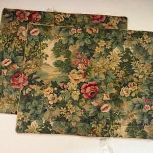 Martex Floral Pillow Sham in Green and Rose
